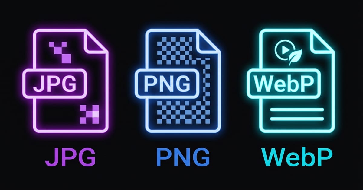 JPG vs PNG vs WebP: Which Image Format Should You Use?